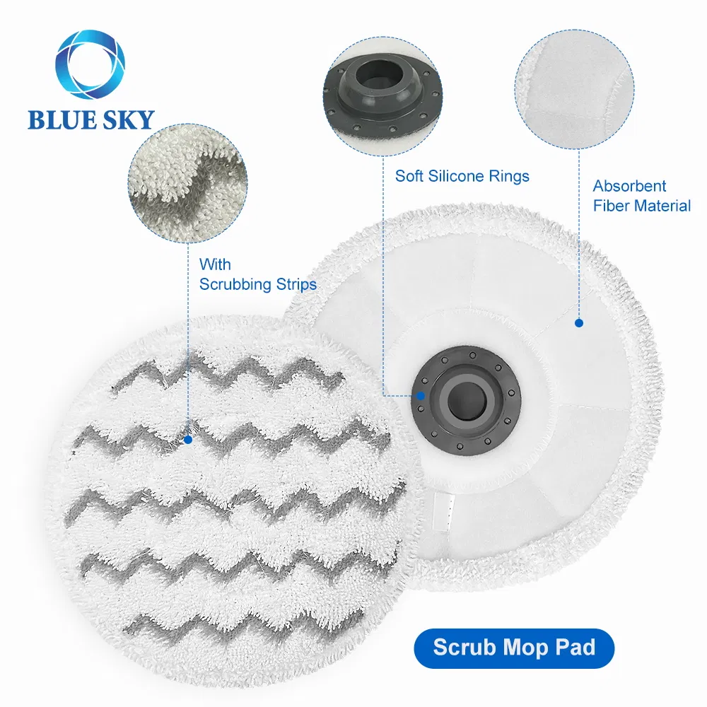 1641112 Vacuum Mop Replacement Fits for Bissell Steam Mop 3897A 3712 3712W Rotating Mop Pad
