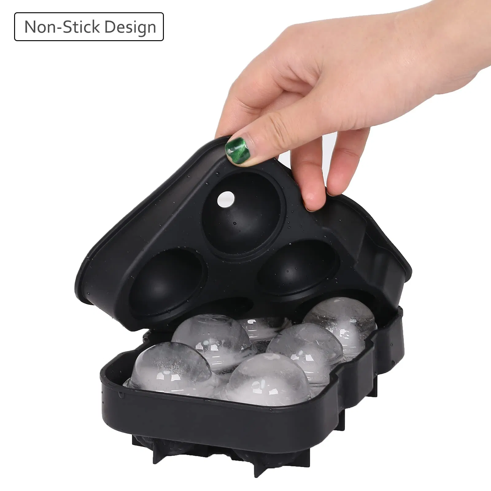 Формы для льда силиконовые: шары, кубы, коктейли