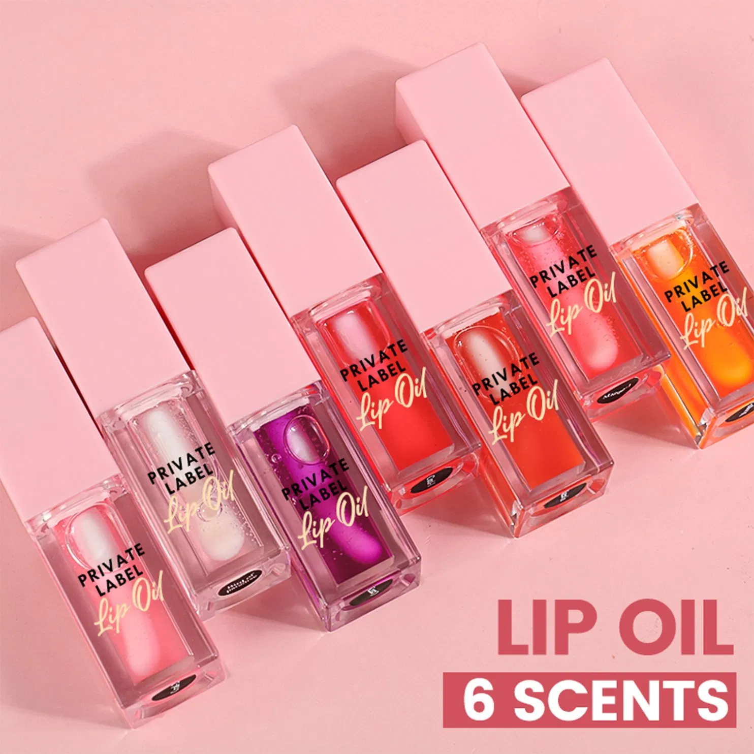 Hot Selling Cosmetics Vegan Cosmetics Private Label Rose Gold Lip Gloss Tubes