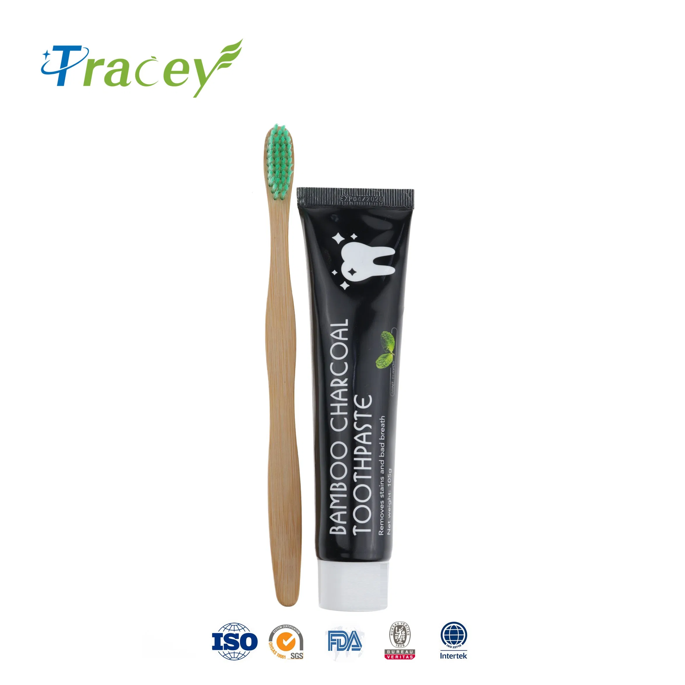 Xoc 100ml Charcoal Toothpaste Bamboo Cleansing Black Toothpaste for Africa Market