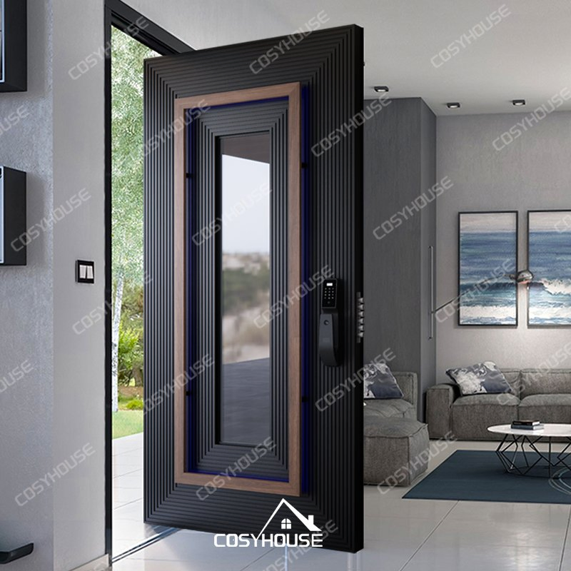 Ultra-Strong Anti-Burglary Exterior Home Door with Smart Lock System