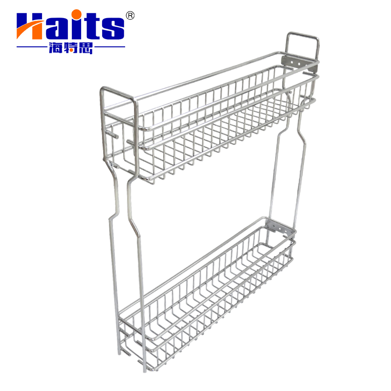 Выдвижная корзина для кухни 2-х ярусная с доводчиком