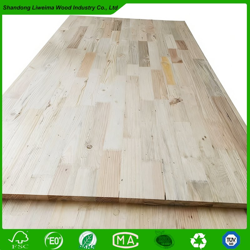 Customize Size Paulownia Poplar Pine Solid Wood Finger Joint Board