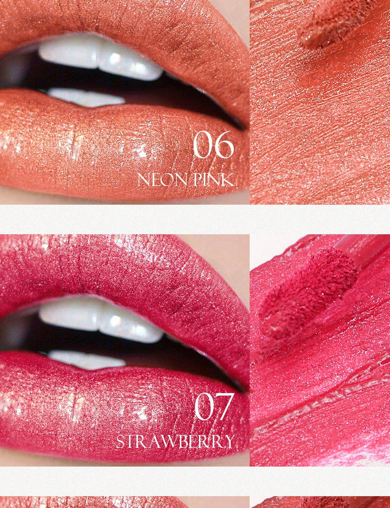 Wholesale Customization Starlight Diamond Professional Shine Metallic Glitter Comfortable Non Sticky Lip Gloss