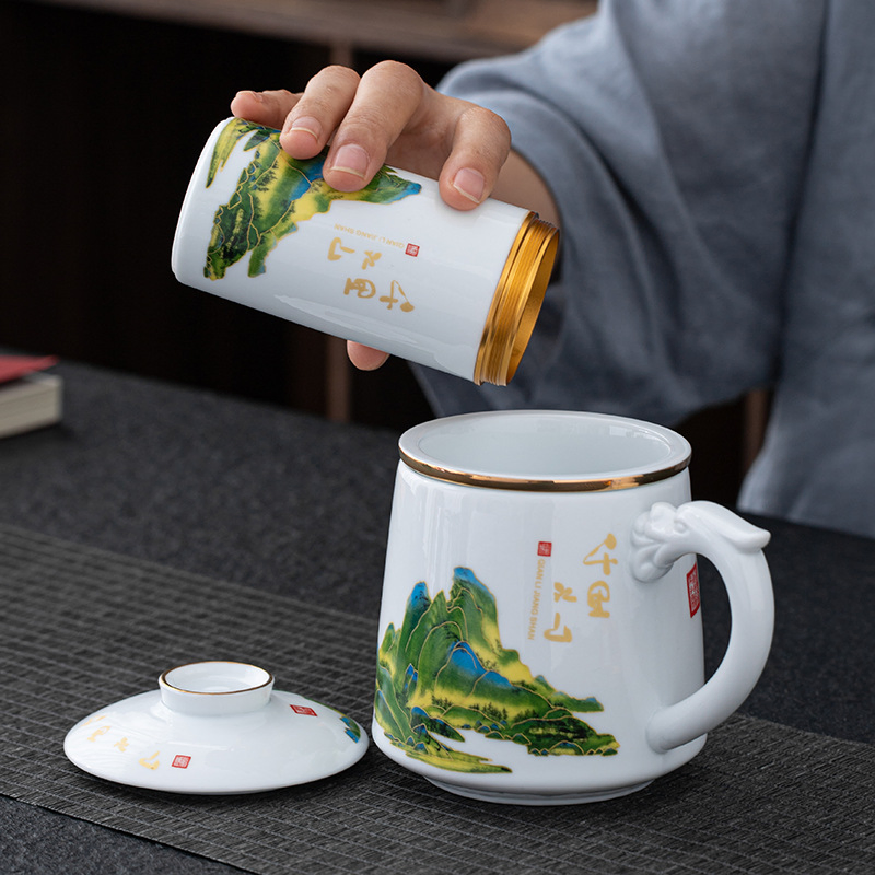 Hot Selling Creative High-End Gift Set Porcelain Cup