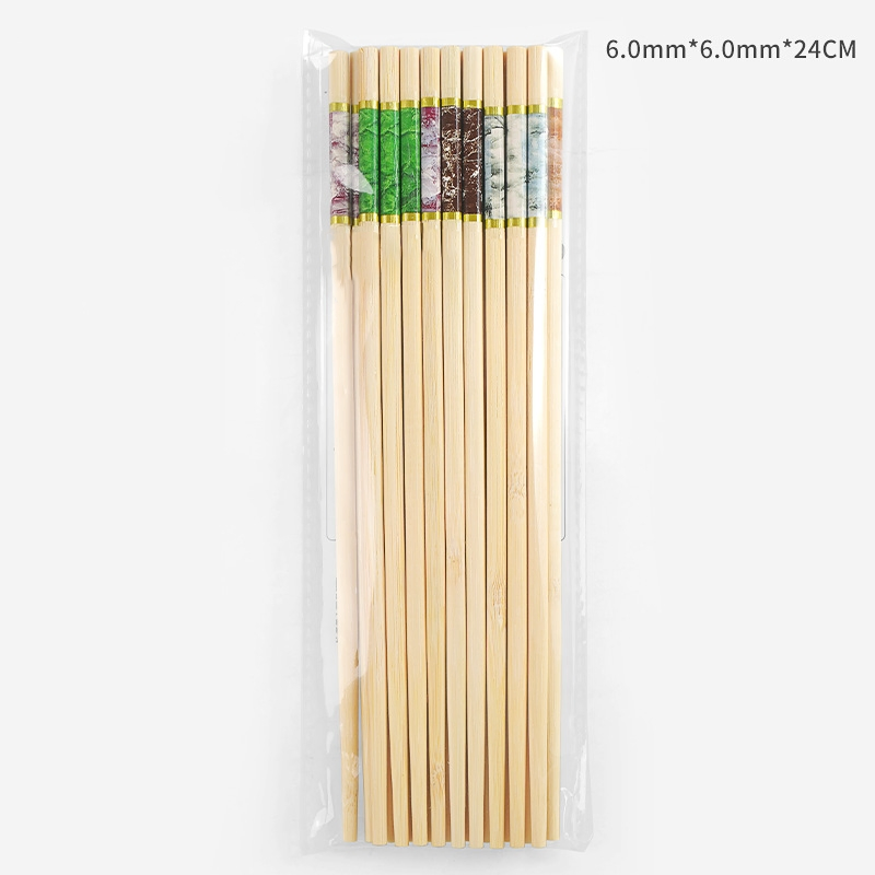 Five Color Anti-Slip Carbonized Chopsticks for Sustainable Dining