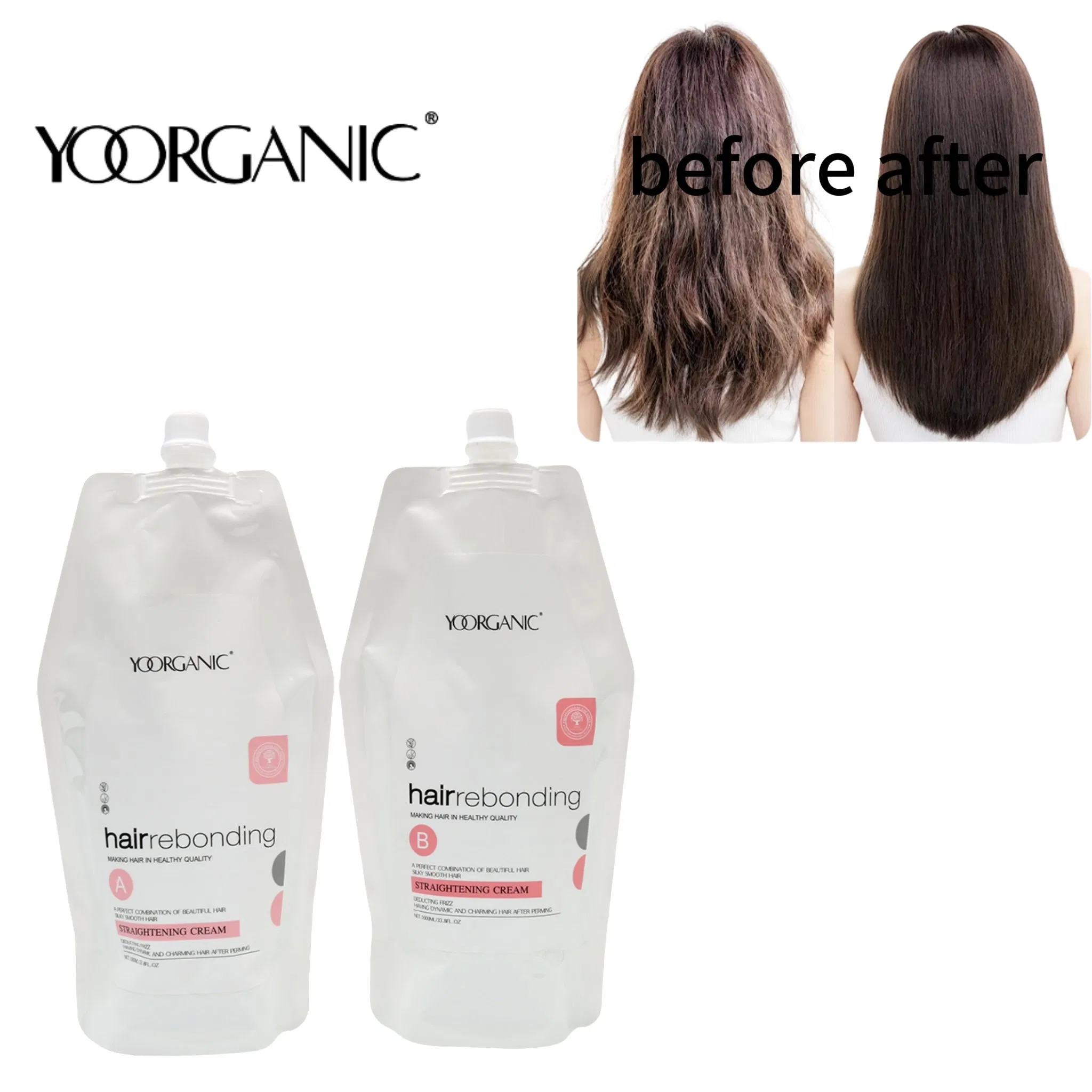 Hair Treatment Hair Rebonding Straightening Cream 1000ml Wholesale Natural Professional Salon Permanent Hair Rebonding Cream