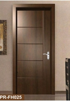 Prima Factory Direct Sale Clear-Painted Lacquer Veneer Interior Wooden Door