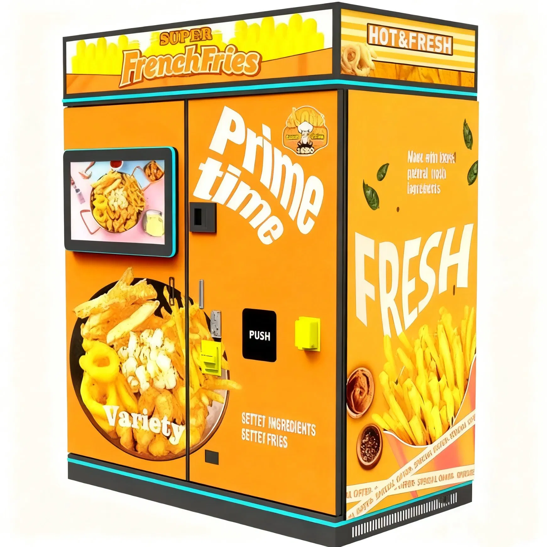 Fast Dispensing Multi-Function French Fries Vending Machine with Easy Clean