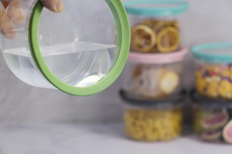 High Quality Plastic Round Airtight Clear Coffee Food Storage Container Set