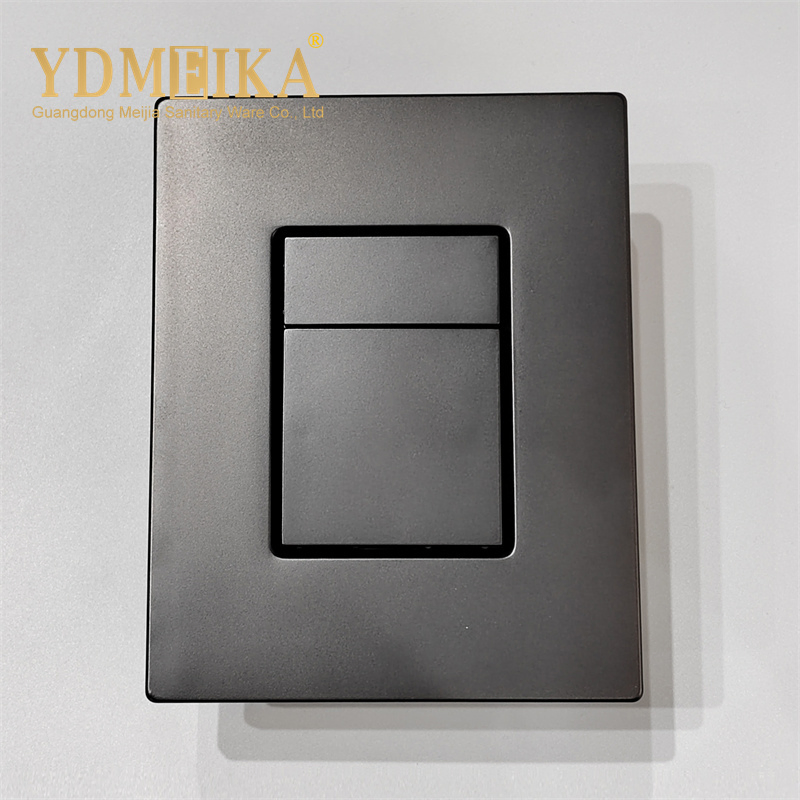 Concealed Toilet Water Tank Wall Mounted Toilet Double Black Flush Button Flush ABS Panel