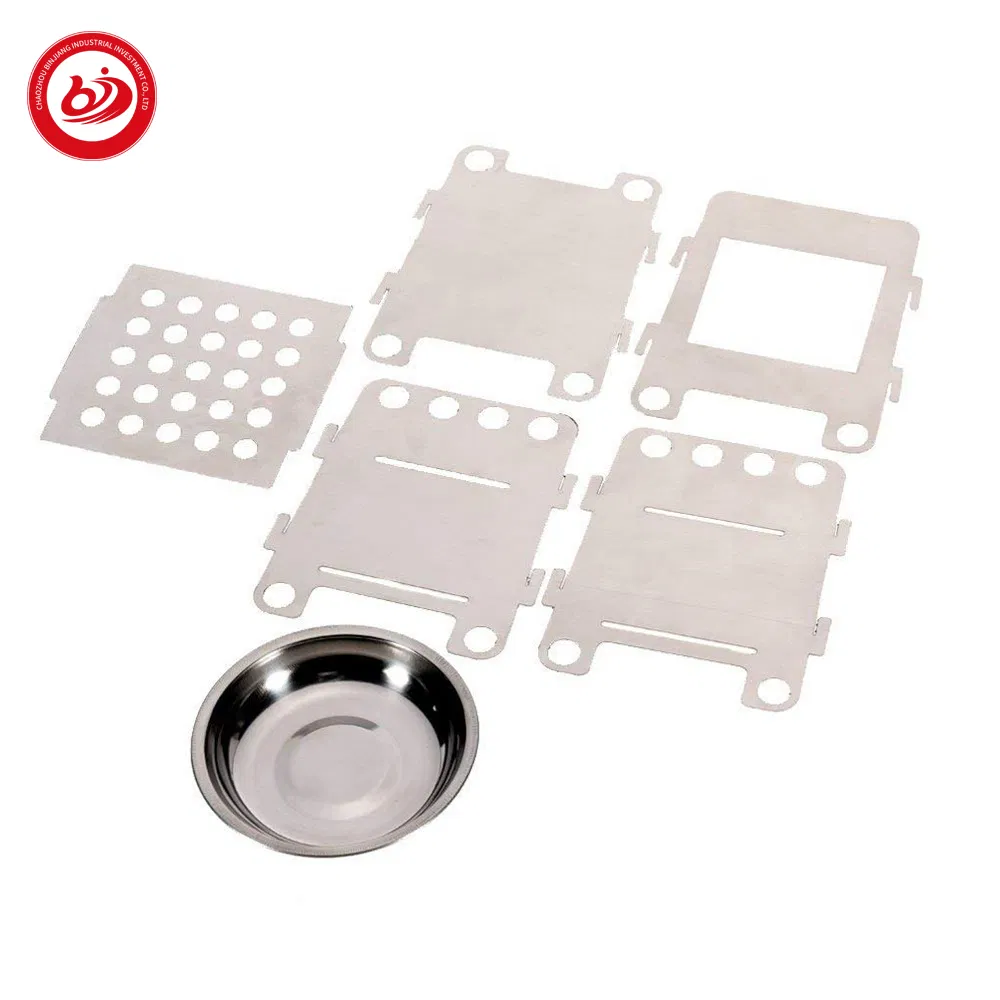 Hiking Accessories Camping Stove Outdoor Titanium Camping Alcohol Tray Portable Portable Folding Portable Wood Stove Camping