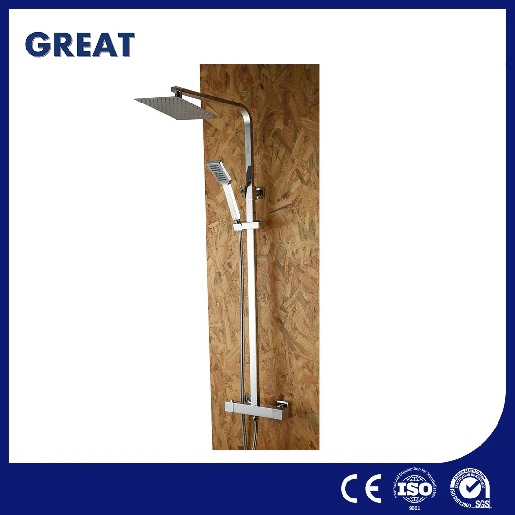 Great Matte Black Shower Faucet Custom Shower Panel in Shower Head China Gl78002sk Thermostatic Shower Kit Set Ceramic Shower Column Sets Hot Manufacturer