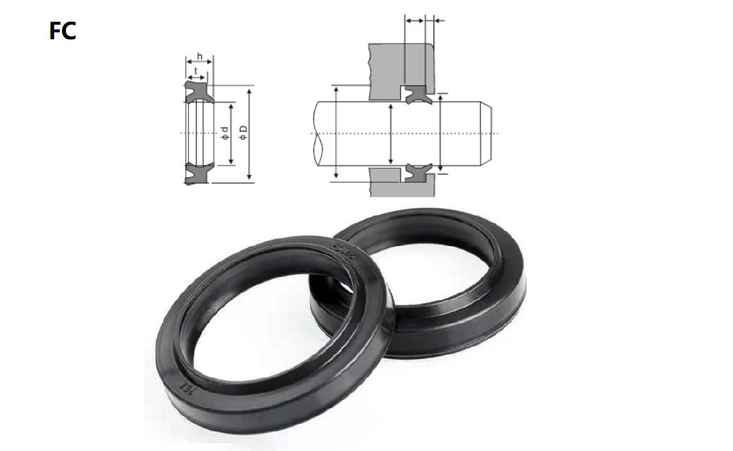 FC Seals 55*65*6 NBR Pneumatic Cylinder Hydraulic Dustproof Seal