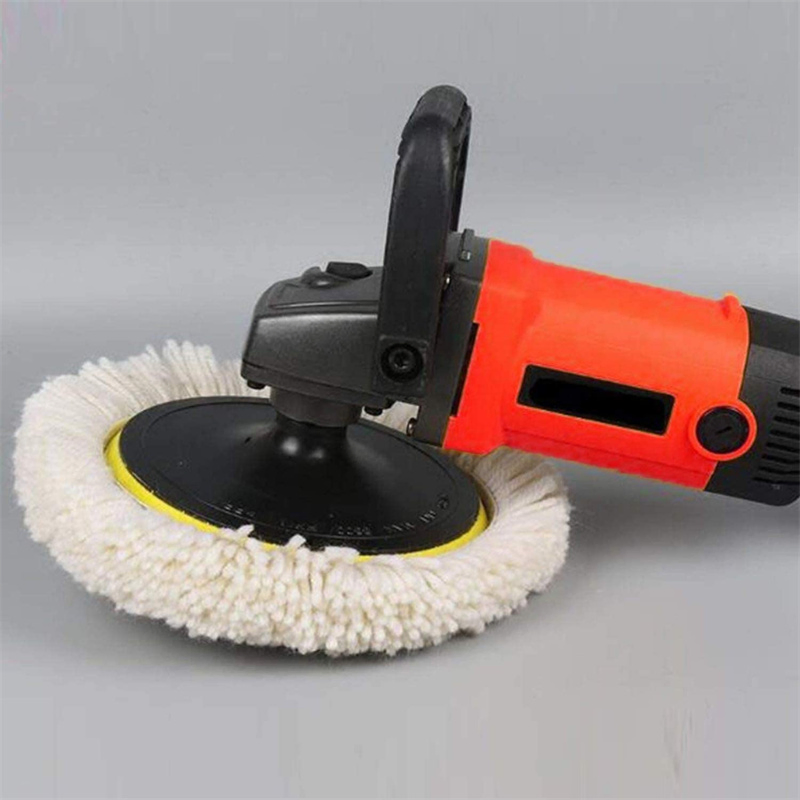 Car Detailing Wool Polish Wheel 7" - Dual/Single-Sided Yellow/White Automotive Tool