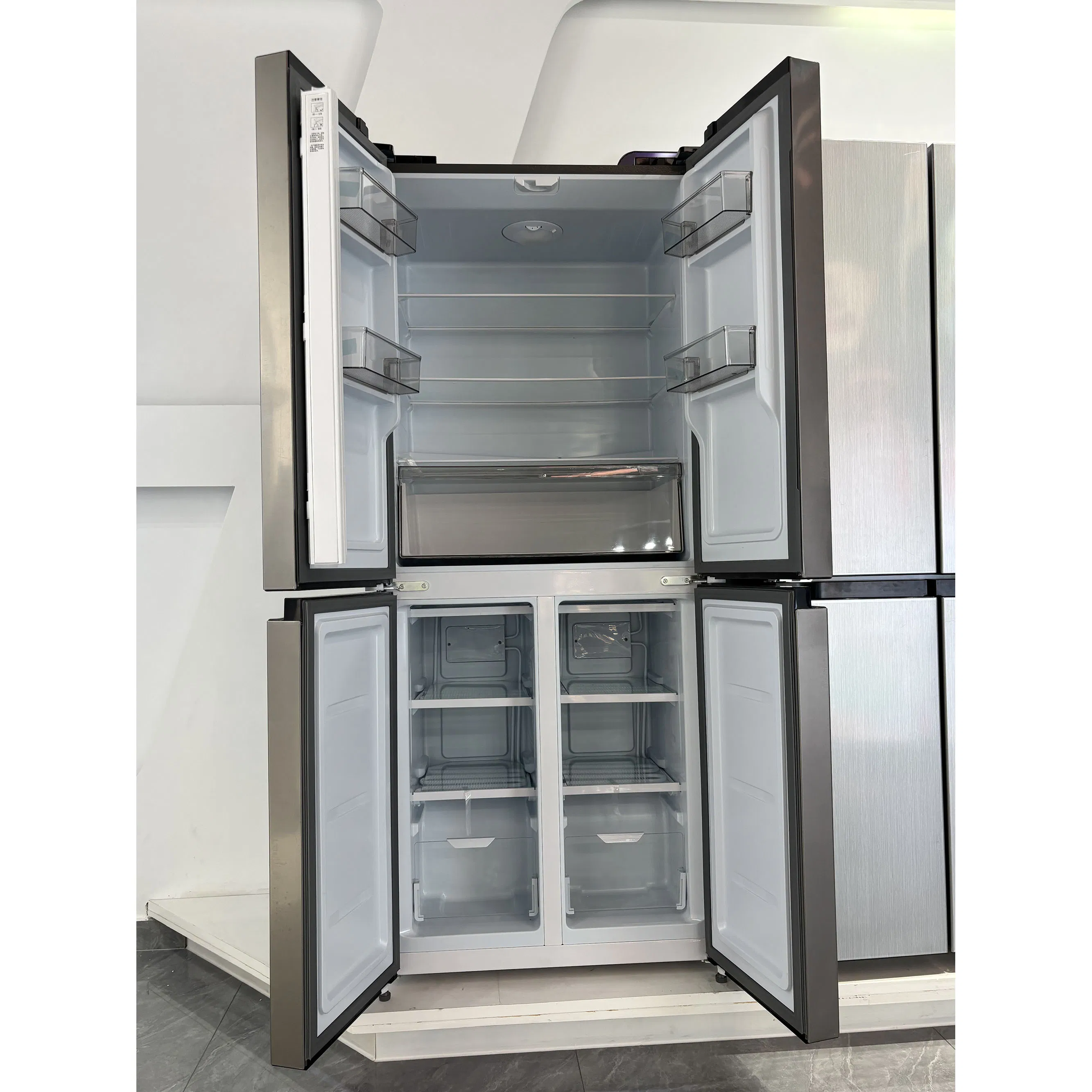 China Best Four Door Electric Cold Drink 340L Big Capacity Refrigerators