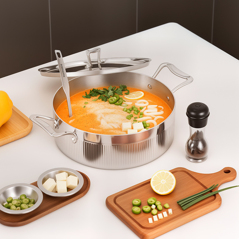 Кастрюля алюминиевая Tri-Ply 0.5 л для индукции