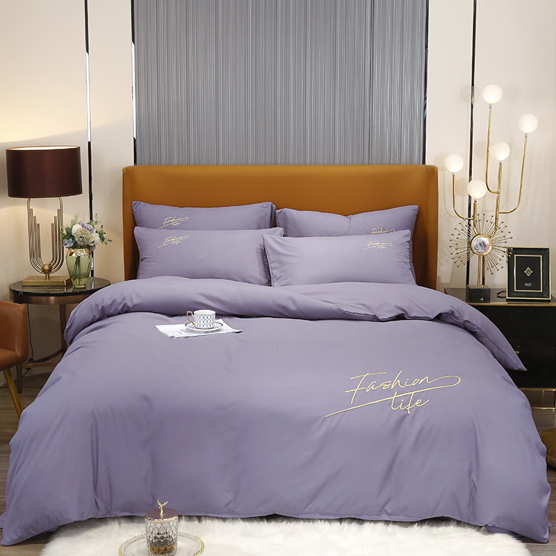 Washed Cotton Comforter Bedding Product China Embroidery Bedding Hotel