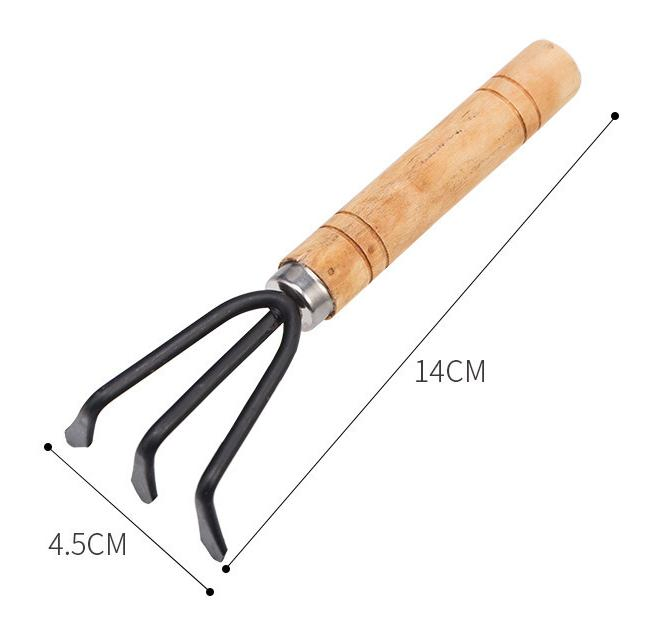 Short Handle Gardening Tool Mini Shovel Wood Handle 6 Inch