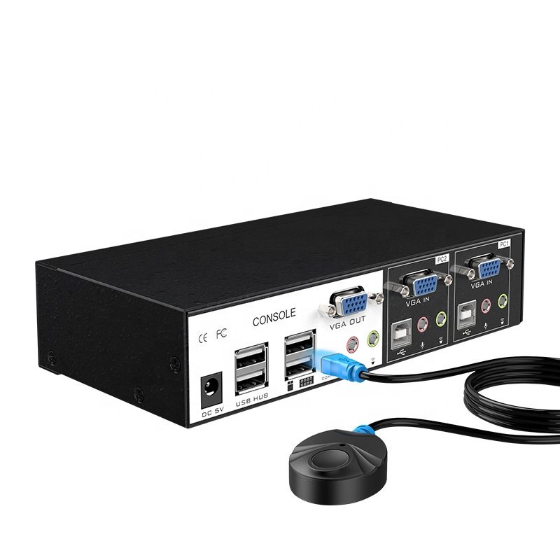 4-портовый KVM-переключатель DVI для CCTV
