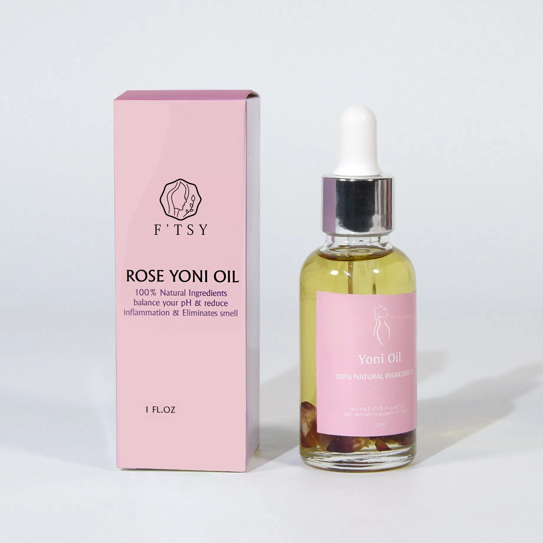 Custom Vegan Intimate Rose Yoni Oil Inflammation Organic Feminine Intimate Care Products