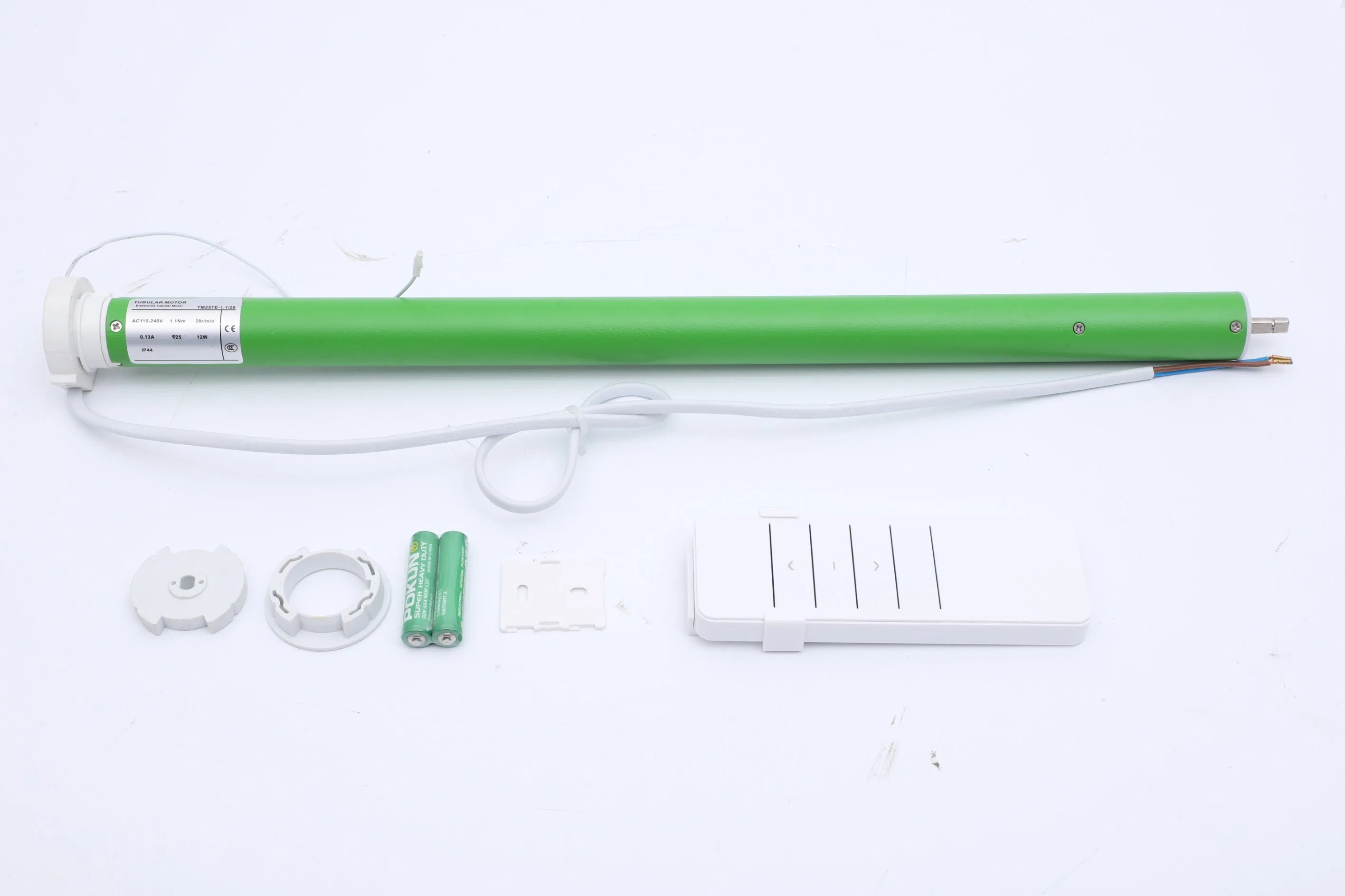 Size 25 Tubular Motor Featuring Dry Contact Outputs Relay-Compatible Control Interface