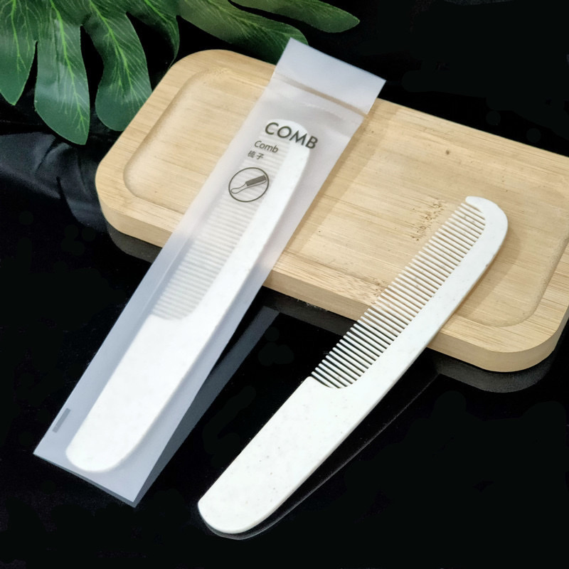 Hotel Disposable Comb Double Tooth Comb Plastic Travel Comb Hotel Supply