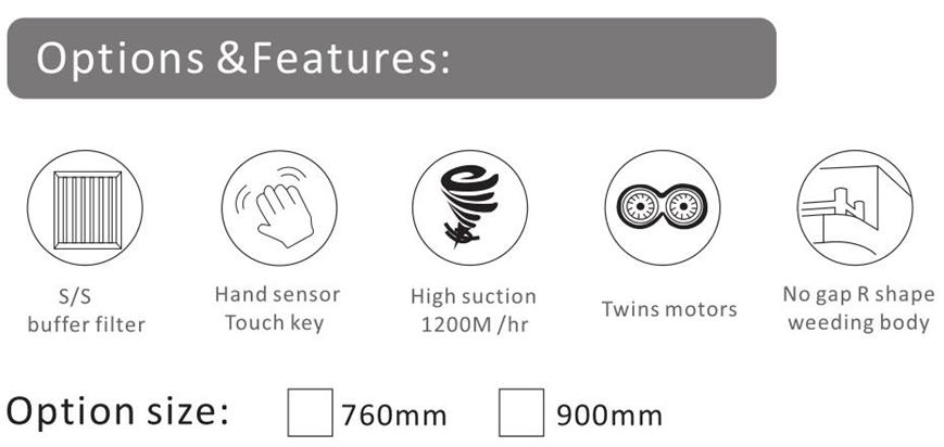 Home Appliance Wall Mounted Ventilating Fan Kitchen Wall Mounted Range Hood Sh-701z