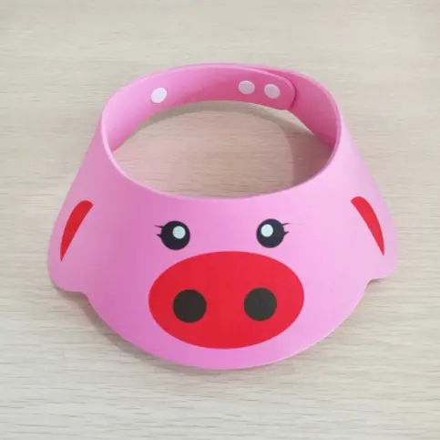 Custom Logo Visor Caps Hat for Baby Wash Hair Safe Shampoo Shower