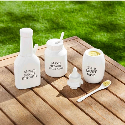Kitchen Condiment Bottle with Spoon for Easy Serving