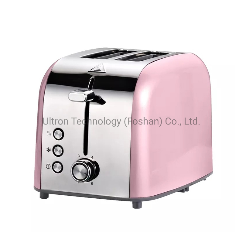 Stainless Steel 2 Slice Bread Toaster with 6 Variable Brownings