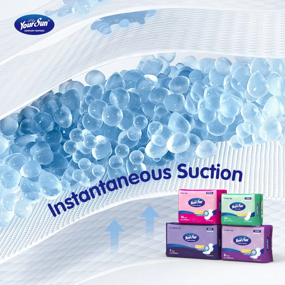 Disposable Feminine Sanitary Towels Menstrual Breathable Lady Pad
