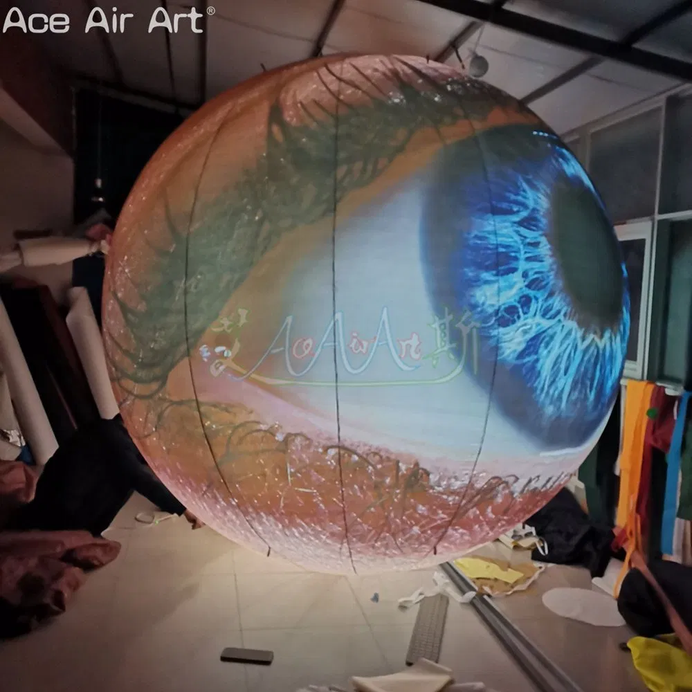 3mh Inflatable Eye Balloon with Illuminated Lighting for Party Decoration or Event