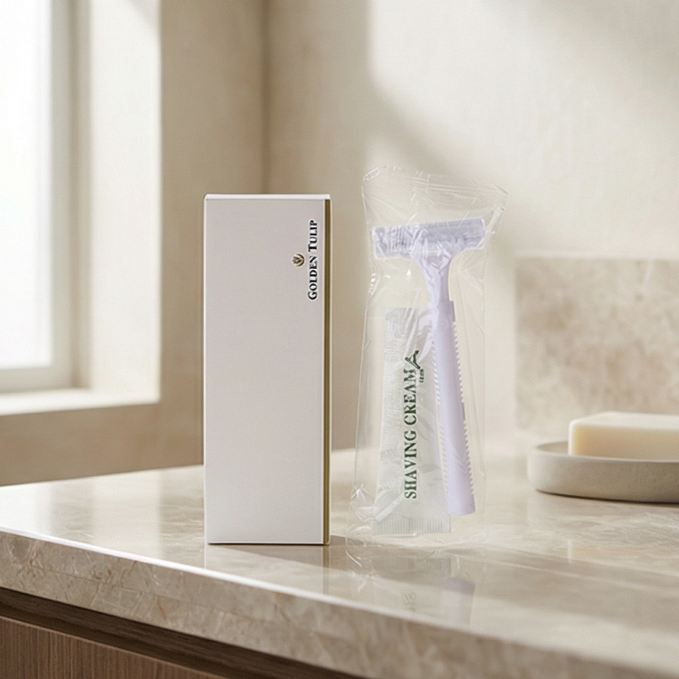 Eco Disposable Hotel Shaving Razor - Biodegradable and Customizable Options
