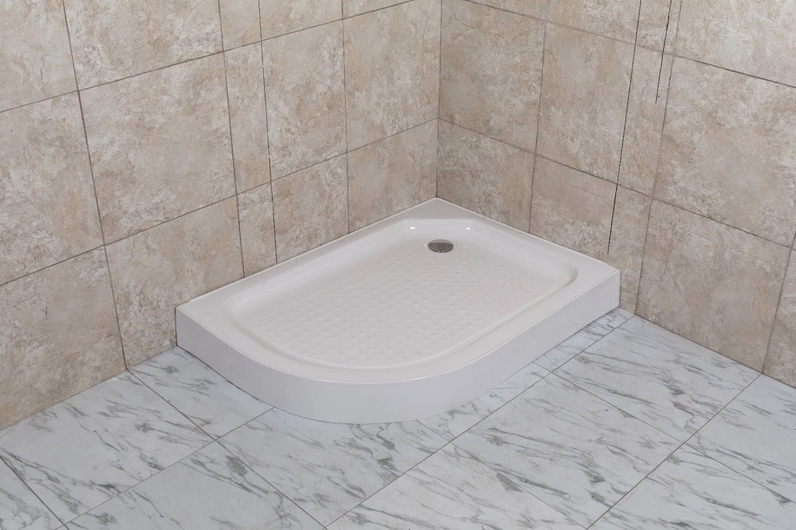 Acrylic Bathroom White Shower Tray Base with Easy Installation