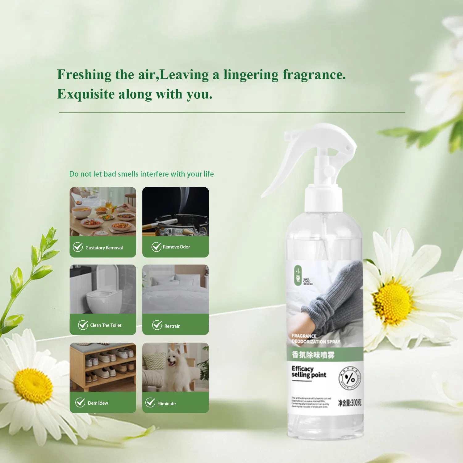Aromatic Deodorant Spray for Footwear with Variety of Scents Available