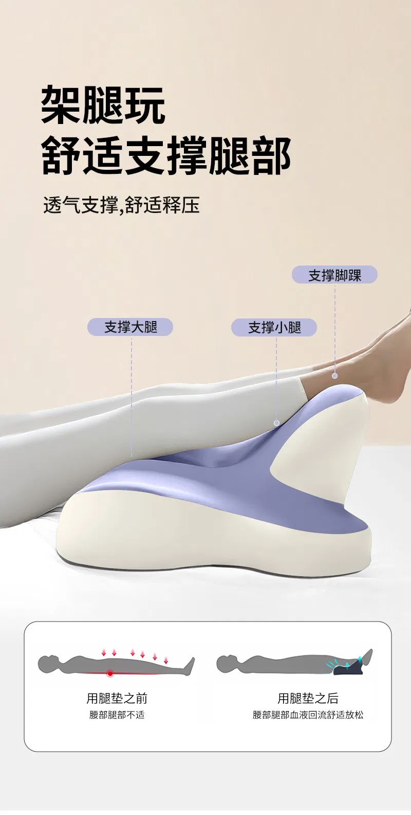 Multi-Functional Memory Foam Pillow, Napping Pillow, Multi-Position Neck Support Pillow