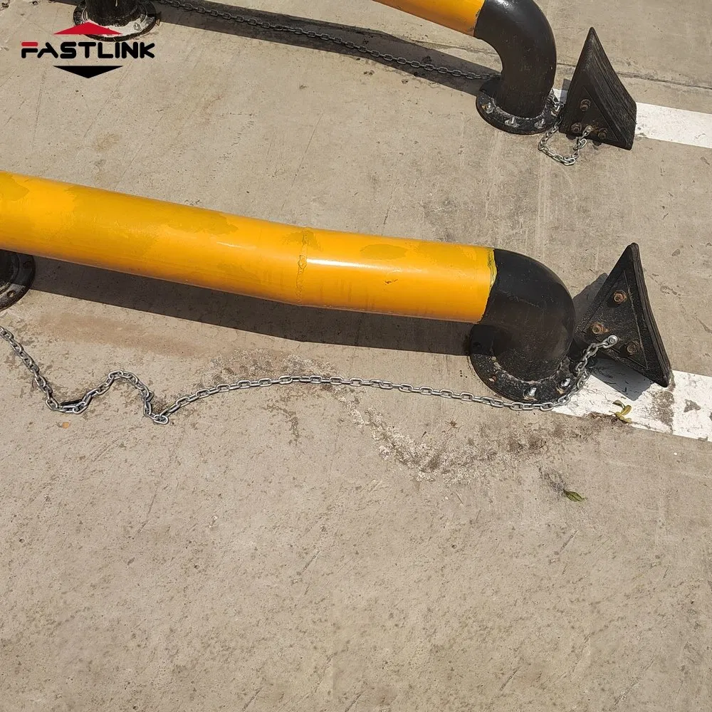 Fastlink New Design Heavy-Duty Truck Wheel Immobilize Steel Clamp & Rubber Trailer Chock