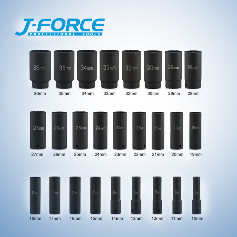 Набор ударных головок 1/2'' 26PCS для тяжелой техники