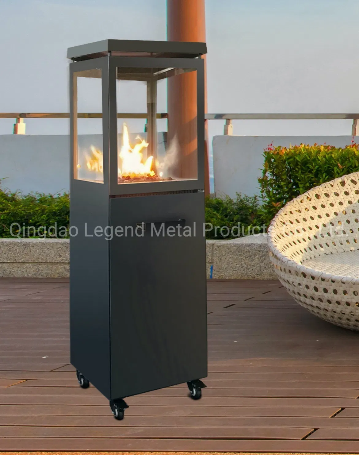 Movable Outdoor Patio Gas Fireplace with Adjustable Flame Fr400