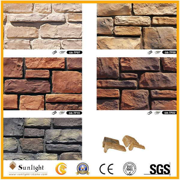 Wholesale Natural Flexible Slate Yellow/Gray Exterior Veneer Wall Panels Stone