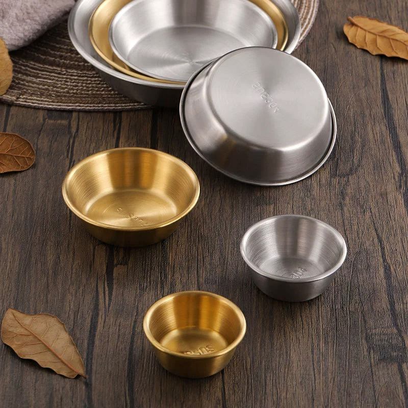 Catering Utensils Stylish Exquisite Stainless Steel Sauce Dish with Unique Design for Entertaining