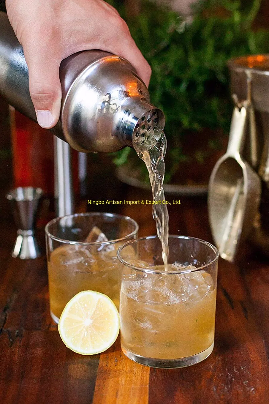 Factory Set Double Jigger Liquor Pourers Professional Cocktail Shaker