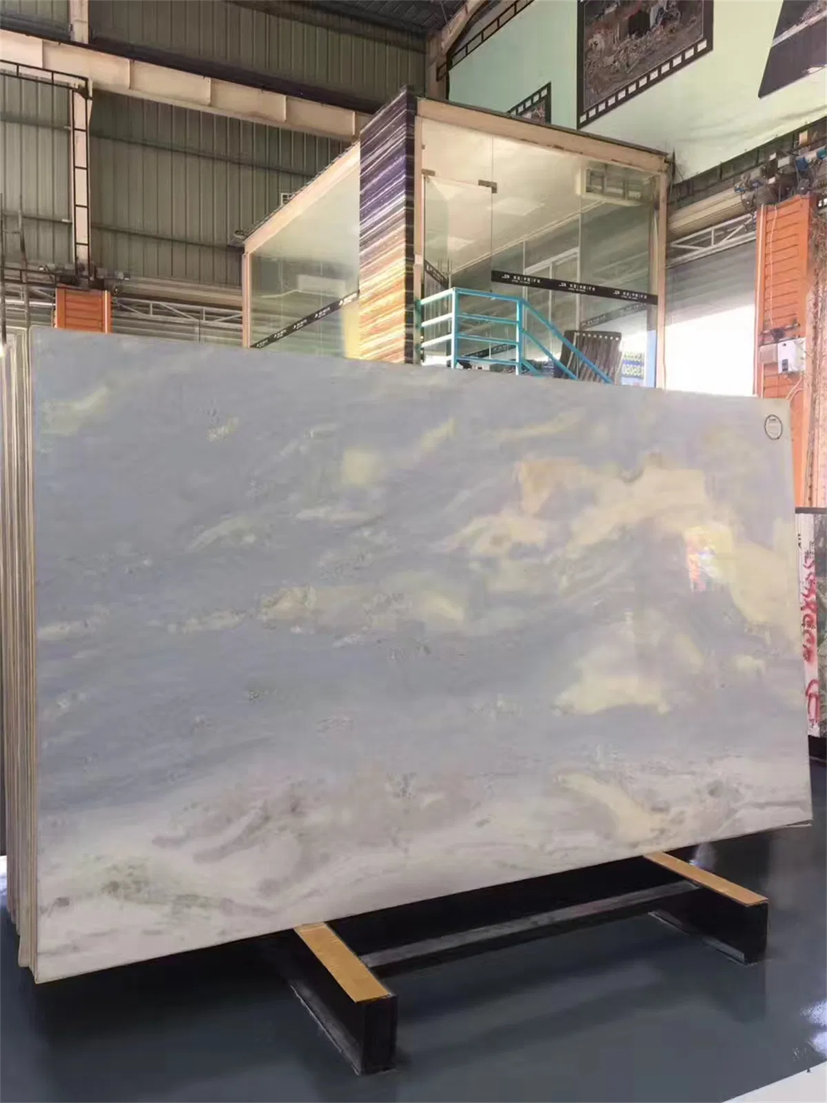 Blue Sky White Marble Slabs Tiles Countertop