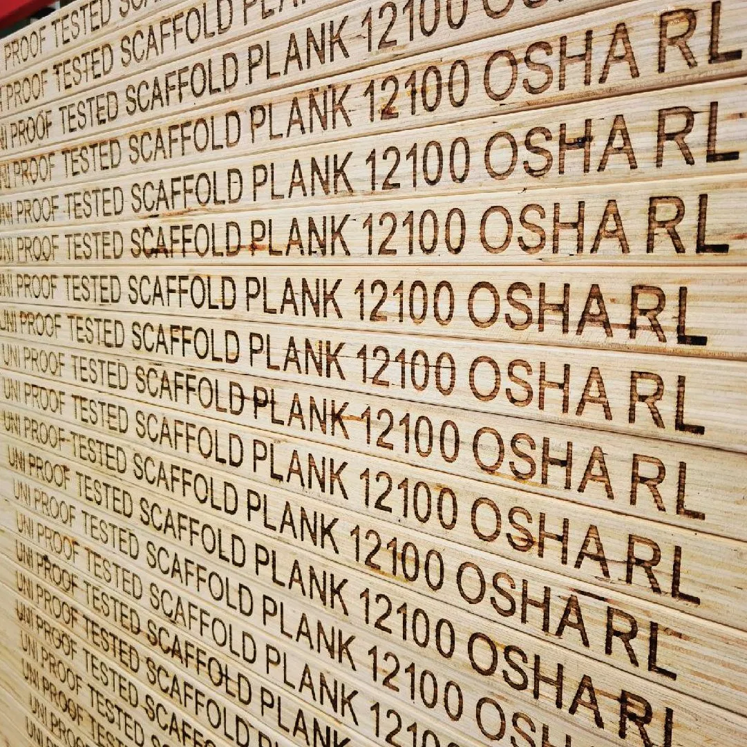 High Quality Osha Standard Construction 38mm Thick Wood Plank LVL Scaffold Board