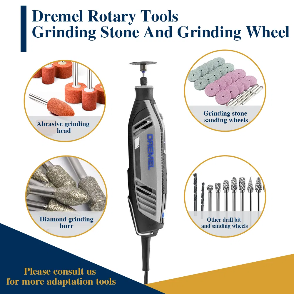 Абразивные шлифовальные камни для дрели Dremel