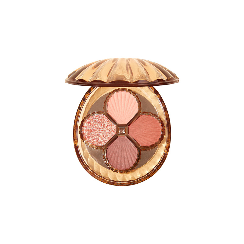 Ink Dye Four -Color Eye Shadow Disk Matte Fine Glitter Daily Earth Color Eye Shadow Makeup Wholesale