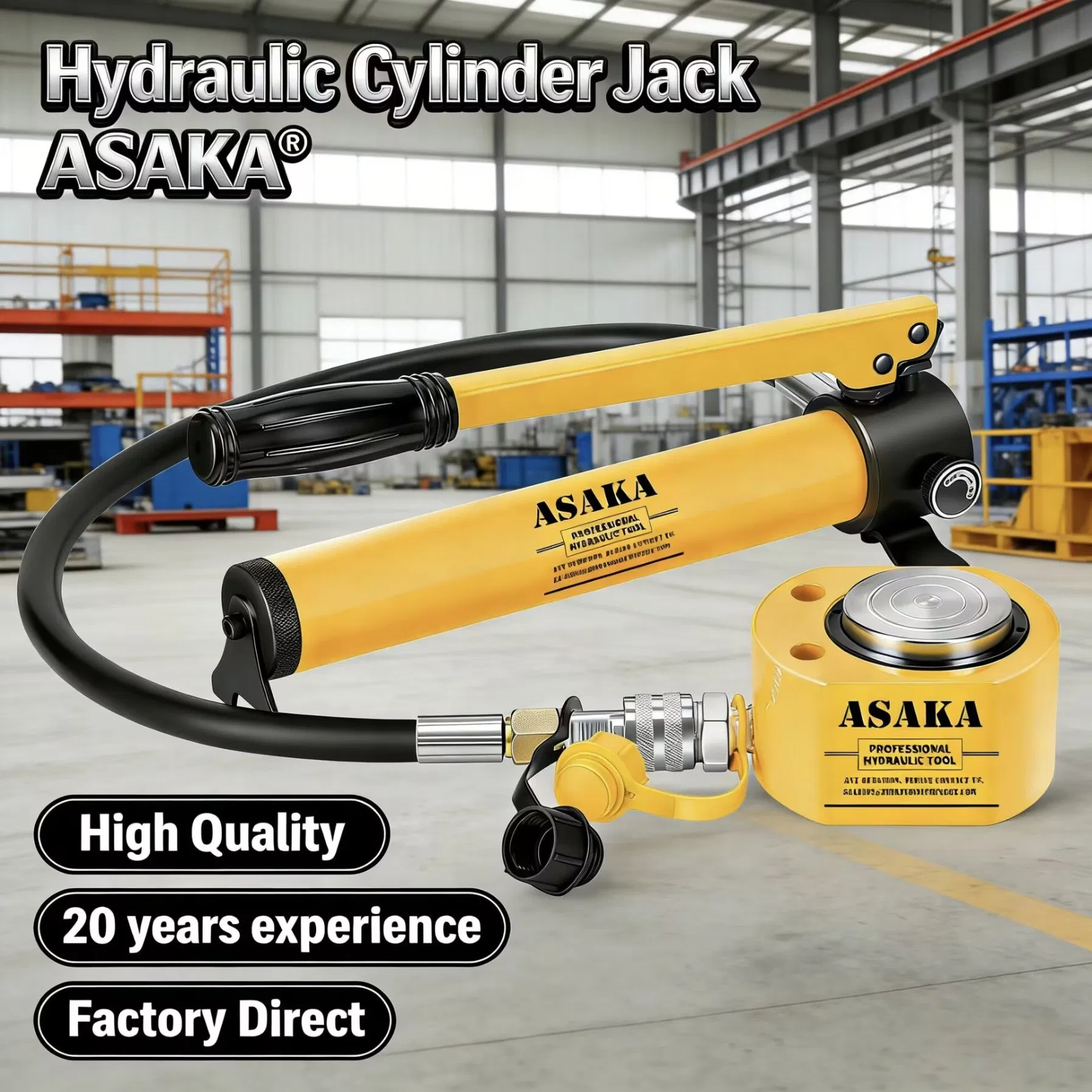 Portable Durable Lifting Tool Double Acting Hydraulic Cylinder Jack