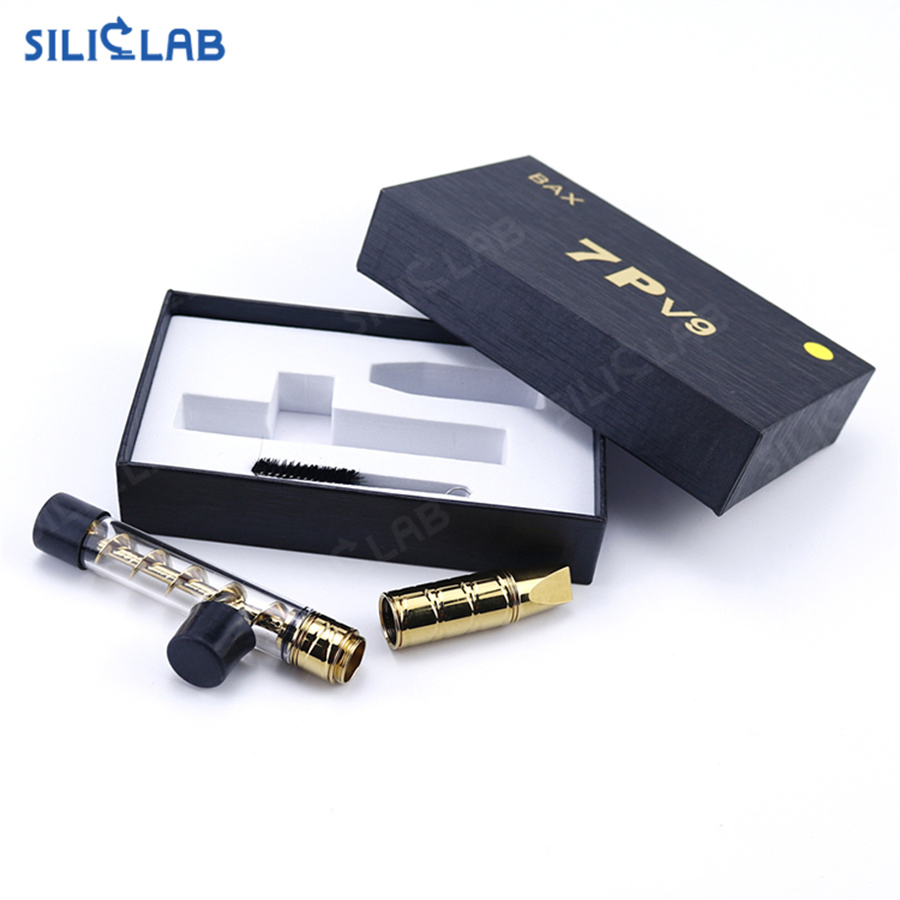 7PV9 Convenient Stash Kit Herb Twisty Glass Blunt Smoking Pipe
