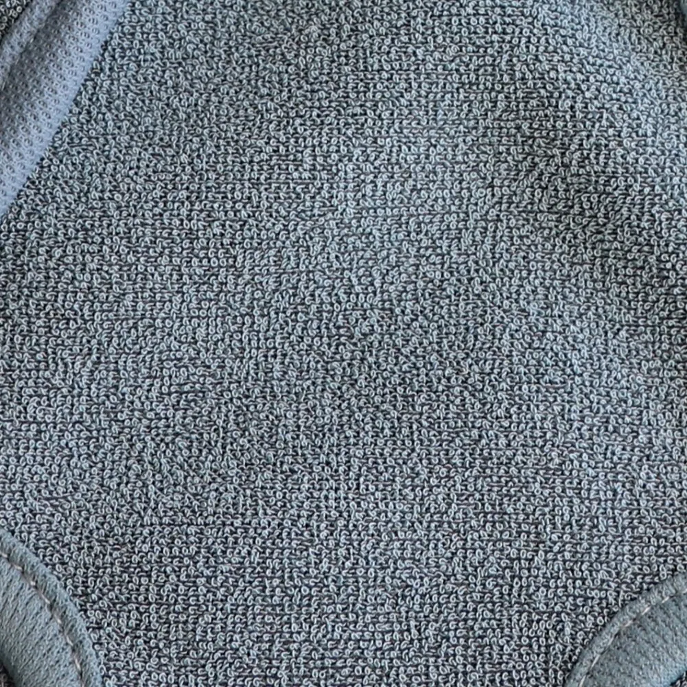 Nature Bamboo Body Exfoliating Glove Custom Embroidery Logo Bath Glove Scrubber